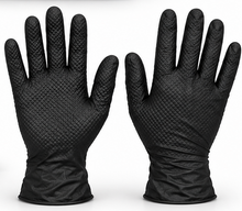 Load image into Gallery viewer, Car Chem Grip Bully Black Nitrile Gloves

