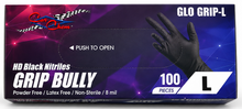 Load image into Gallery viewer, Car Chem Grip Bully Black Nitrile Gloves
