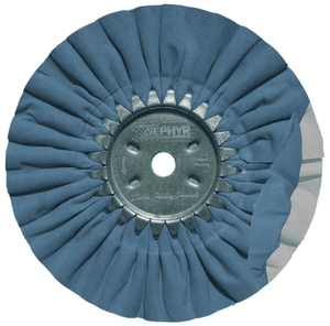 Zephyr 8" Blue and White Show Shine Finish Buffing Wheel | CarChem
