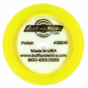 BUFF 330G 3" Yellow Curved Back Foam Grip Pad 2/pk