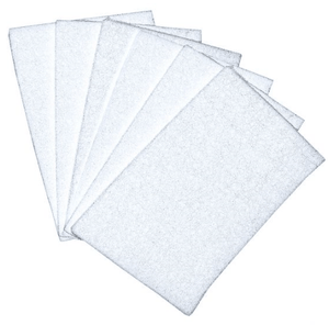 Scrub Pad 6x9 White - 10 Pack