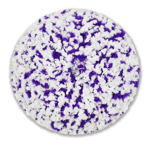 White/Purple Microfiber Buff Pad