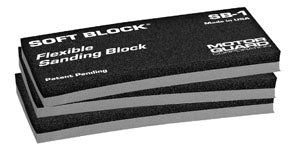 Soft Block Flexible Sanding Block, 3-pack